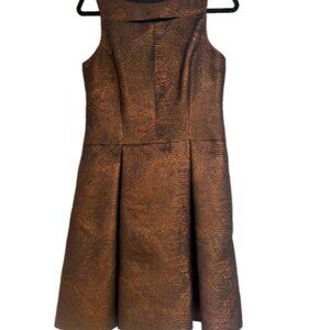 Joanna Mastroianna Metallic Brocade Dress - Excellent - size 10